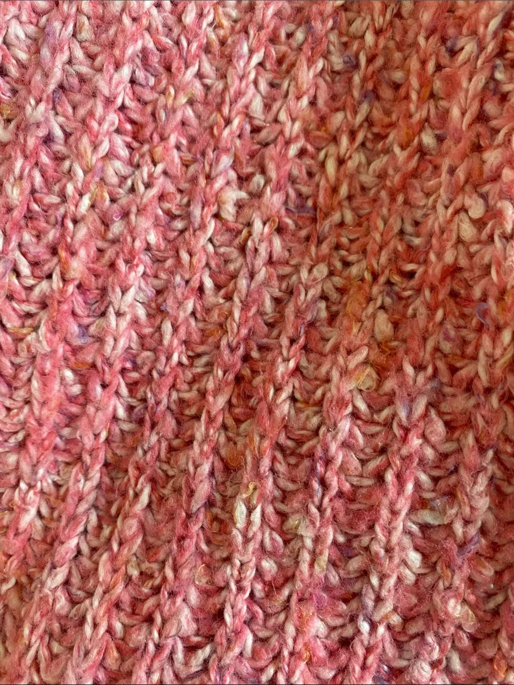 silence + noise Pink Marled Turtleneck Sweater
